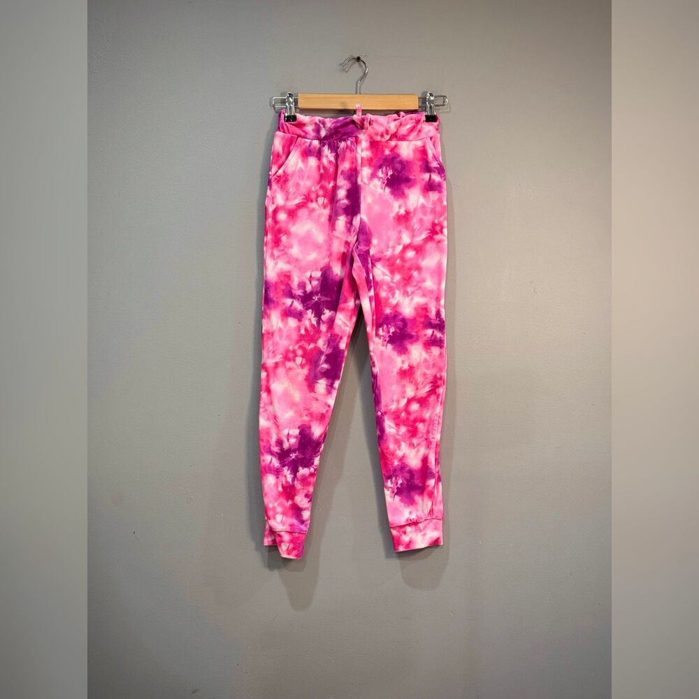 Girls' Pink/Purple Isaac Mizrahi Tie-Dye Joggers Size L (10/12) EUC